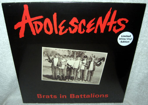 ADOLESCENTS "Brats In Battalions" LP (5&10) White Vinyl